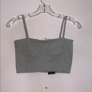 Orseund Iris dupe crop top with exposed underwire